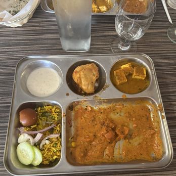Masala Express - My plate half way through - Indian Near Me - Merced, California