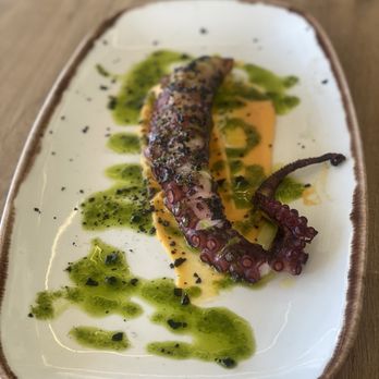 Azul Playa - Pulpo Albraza( grilled Calamari) - Spanish Near Me - Alicante, A Azul Playa - Pulpo Albraza( grilled Calamari) - Spanish Near Me - Alicante, A