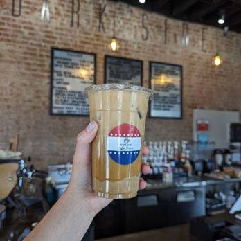 Dark Side Coffee House - Blueberry Lavender Blonde Latte - Coffee & Tea Near Me - Cicero, Indiana Dark Side Coffee House - Blueberry Lavender Blonde Latte - Coffee & Tea Near Me - Cicero, Indiana
