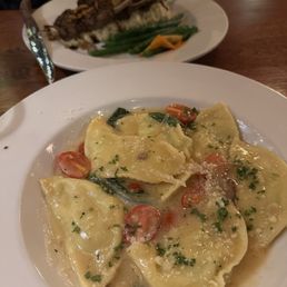 Goat cheese ravioli Lamb