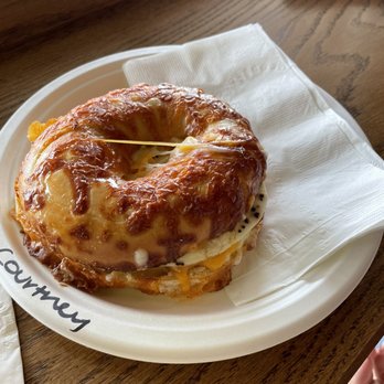 Salt - Bagel cheese and egg sandwich - Breakfast & Brunch Near Me - Lincoln City, Oregon