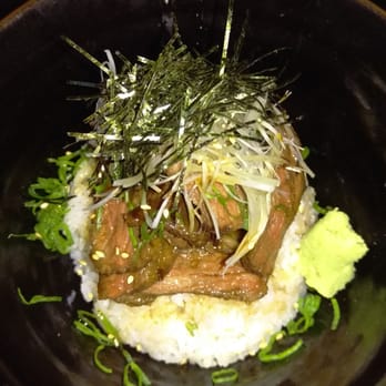 Kinjiro - Australian waygu skirt steak over rice!! - Izakaya Near Me - Los Angeles, California Kinjiro - Australian waygu skirt steak over rice!! - Izakaya Near Me - Los Angeles, California