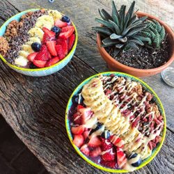 Bare Naked Bowls - Manly - Naked Bowl (left) andHippie Bowl (front)