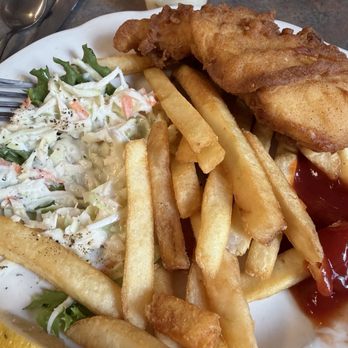 Banners Restaurant - Fish & chips w/coleslaw - Breakfast & Brunch Near Me - Conway, New Hampshire Banners Restaurant - Fish & chips w/coleslaw - Breakfast & Brunch Near Me - Conway, New Hampshire