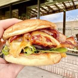 Bourbon & Bacon Fried Chicken Sandwich