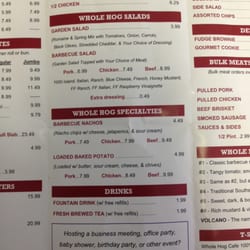 Whole Hog Cafe - Menu pt. 2