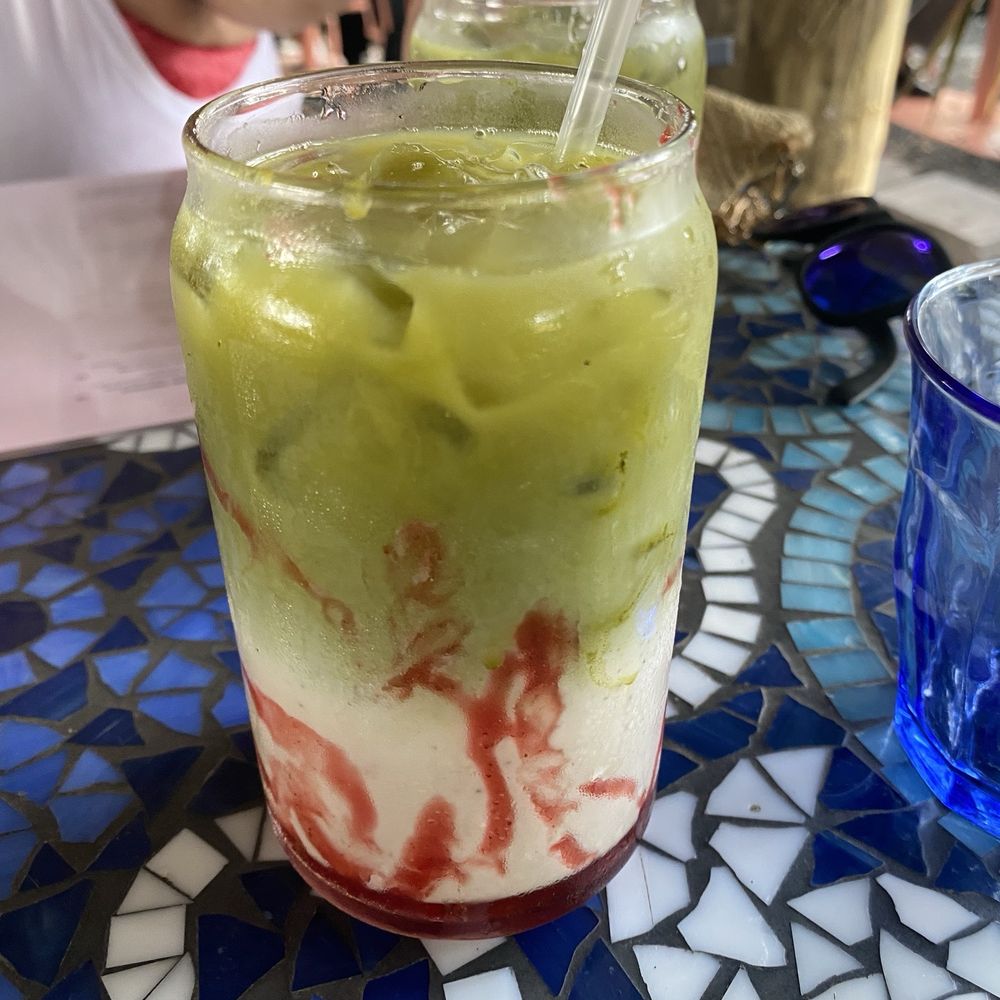 Sunny Side Cafe & Eatery - Almond milk, Matcha with strawberry - Breakfast & Brunch Near Me - Miami, Florida Sunny Side Cafe & Eatery - Almond milk, Matcha with strawberry - Breakfast & Brunch Near Me - Miami, Florida