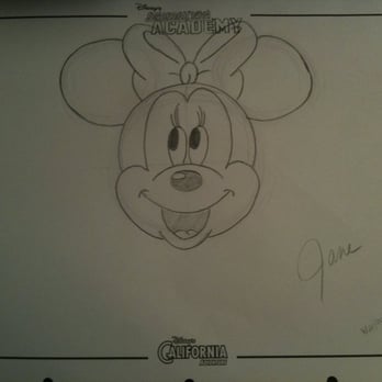 Animation Academy - My Minnie Mouse drawing from the Animation Academy at Disney's California Adventure - Art Schools Near Me - Burbank, California Animation Academy - My Minnie Mouse drawing from the Animation Academy at Disney's California Adventure - Art Schools Near Me - Burbank, California