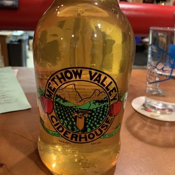 Methow Valley Ciderhouse - 1 liter fill! You pay a 6 dollar bottle deposit so you can reuse it or bring it back! I filled up with howling wolf. - Cideries Near Me - Winthrop, Washington