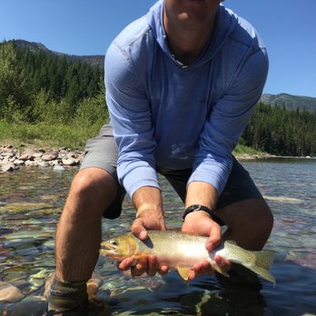 Wild Montana Anglers - A little wading on the float trip was nice. So was this fish! - Fishing Near Me - Coram, Montana Wild Montana Anglers - A little wading on the float trip was nice. So was this fish! - Fishing Near Me - Coram, Montana