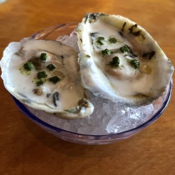 Theodore Rex - Gulf Oysters w/ Almond Milk, Fig - New American Near Me - Houston, Texas Theodore Rex - Gulf Oysters w/ Almond Milk, Fig - New American Near Me - Houston, Texas