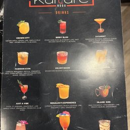 Drink menu. Tried the berry bliss 4.5/5 Drink menu. Tried the berry bliss 4.5/5