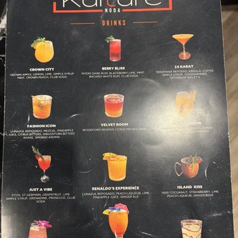 Kulture - Drink menu. Tried the berry bliss 4.5/5 - Barbeque Near Me - Charlotte, North Carolina Kulture - Drink menu. Tried the berry bliss 4.5/5 - Barbeque Near Me - Charlotte, North Carolina