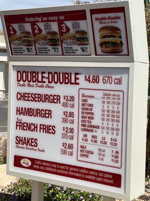 Menu photo 2 In-N-Out Burger Tempe, AZ