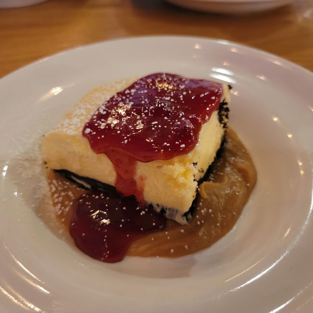 Sunset Bistro - Peanut butter and jelly cheesecake - absolutely delicious - American Near Me - Bowling Green, Ohio Sunset Bistro - Peanut butter and jelly cheesecake - absolutely delicious - American Near Me - Bowling Green, Ohio