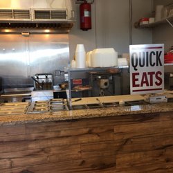 Quick Eats - Great fast and fresh food from tacos to burritos and quesadilla to chili and black bean soup also Vegetarian options Great taste and Prices