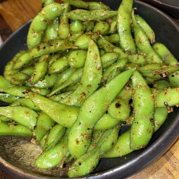 Ganzo Sushi - Wok charred edamame with truffle butter - Ramen Near Me - Delray Beach, Florida