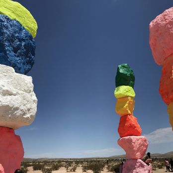 Seven Magic Mountains - Public Art Near Me - Las Vegas, Nevada Seven Magic Mountains - Public Art Near Me - Las Vegas, Nevada