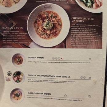 Laki Ramen - Menu - Ramen Near Me - Los Angeles, California