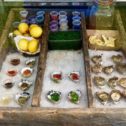 Farm Gate Cafe - Oyster case at Farm Gate cafe