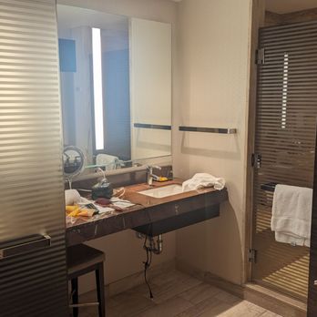 M Resort - Actually a double sink. Glass door blocks. - Hotels Near Me - Henderson, Nevada M Resort - Actually a double sink. Glass door blocks. - Hotels Near Me - Henderson, Nevada