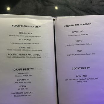 Superfrico - Happy hour menu - Italian Near Me - Atlantic City, New Jersey