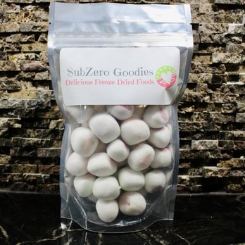 SubZero Goodies - a bag of white and pink candis - Specialty Food Near Me