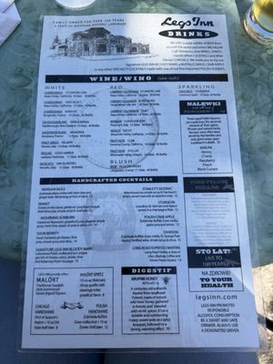 Menu photo 1 Legs Inn Cross Village, MI Menu photo 1 Legs Inn Cross Village, MI