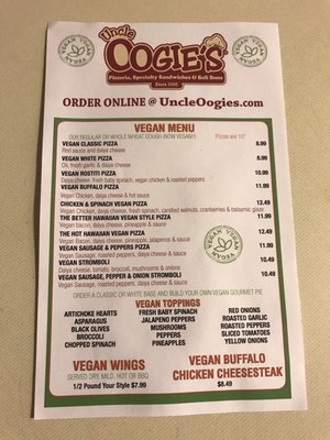 Menu photo 2 Uncle Oogie's Philadelphia, PA