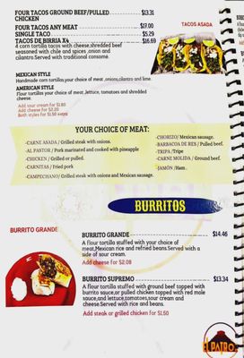 Menu photo 2 El Patron Authentic Mexican Food Ocala, FL Menu photo 2 El Patron Authentic Mexican Food Ocala, FL