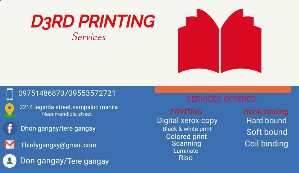 D3RD PRINTING & BOOKBINDING SERVICES 28 Photos Printing Services