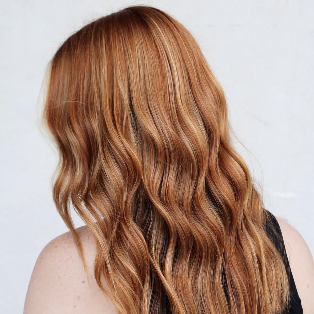 Deep Roots Salon - Copper with blonde highlights - Hair Salons Near Me - Cedar Park, Texas Deep Roots Salon - Copper with blonde highlights - Hair Salons Near Me - Cedar Park, Texas