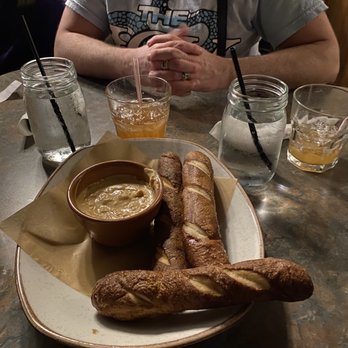 Spats Food & Spirits - Pretzel sticks w beer cheese - Bars Near Me - Appleton, Wisconsin