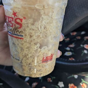 Lee's Sandwiches - It's completely ice. There was almost no drink in here at all - Desserts Near Me - Riverside, California