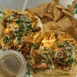 Queso Good - Chorizo breakfast tacos