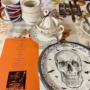 Sweet Peas Tea Room - a skull on a plate - Tea Rooms Near Me - Battle Ground, Washington