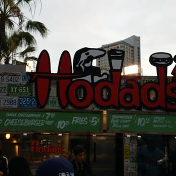 Hodad's stand in RCF - people walking around - American Near Me - San Diego, California Hodad's stand in RCF - people walking around - American Near Me - San Diego, California