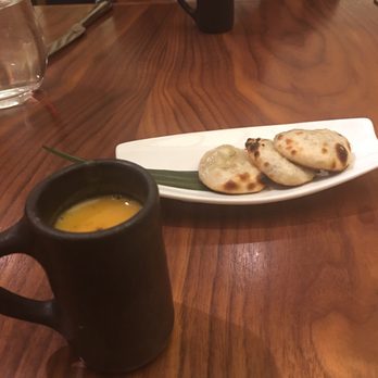 Indian Accent - Complimentary pumpkin soup and naan - Indian Near Me - New York, New York