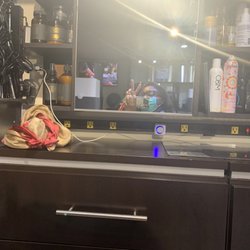 Crown Worthy - Me sitting in her chair post scalp analysis