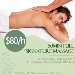 Lily's Massage - Only $79.99 - 60Min Full Body Massage
