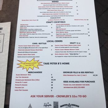 Peter B's - Menu (November 2019) - Breweries Near Me - Monterey, California Peter B's - Menu (November 2019) - Breweries Near Me - Monterey, California