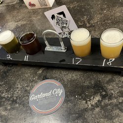 Garland City Beer Works - Beer flight