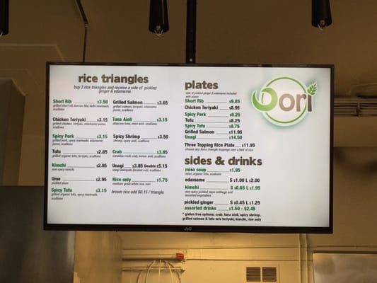 Menu photo 5 Oori Triangles Albany, CA