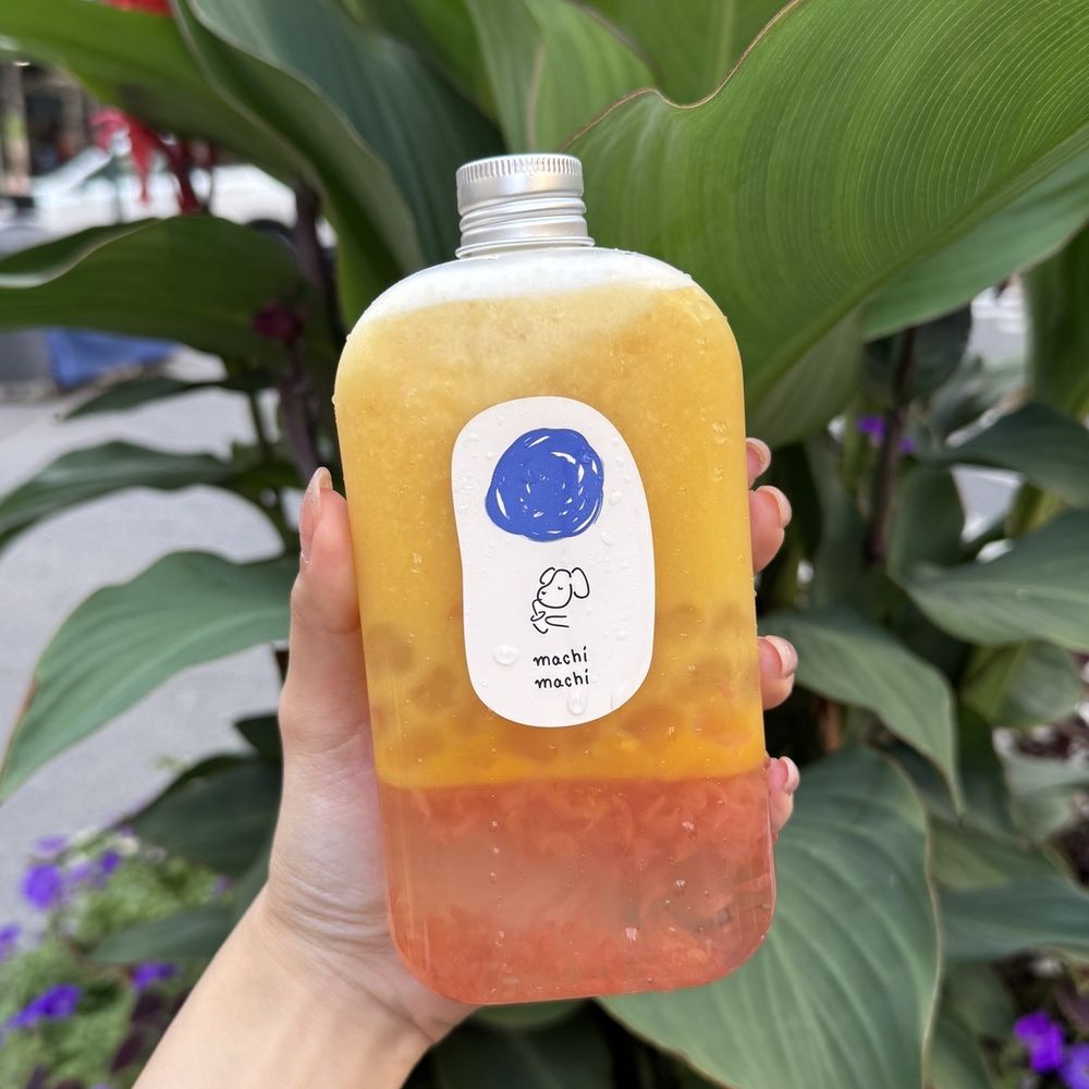 Mango Cream Smoothie w. Jelly Pearl & Grapefruit Jelly 葡萄柚奶蓋芒果晶球 Mango Cream Smoothie w. Jelly Pearl & Grapefruit Jelly 葡萄柚奶蓋芒果晶球