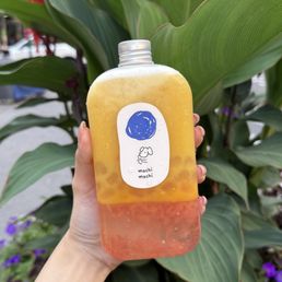 Mango Cream Smoothie w. Jelly Pearl & Grapefruit Jelly 葡萄柚奶蓋芒果晶球