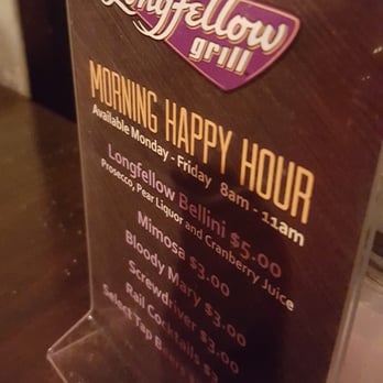 Longfellow Grill - I had to snicker - their happy hour lasts all day. Too cute! - American Near Me - Minneapolis, Minnesota Longfellow Grill - I had to snicker - their happy hour lasts all day. Too cute! - American Near Me - Minneapolis, Minnesota