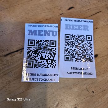 Decent People Taproom - QR code menus - Tapas/Small Plates Near Me - Suffolk, Virginia Decent People Taproom - QR code menus - Tapas/Small Plates Near Me - Suffolk, Virginia