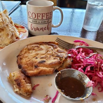 Tune-Up Cafe - Pupusas and Lemon Custard Cake W/toasted Coconut - New Mexican Cuisine Near Me - Santa Fe, New Mexico Tune-Up Cafe - Pupusas and Lemon Custard Cake W/toasted Coconut - New Mexican Cuisine Near Me - Santa Fe, New Mexico