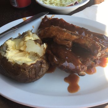 Pete's Barbeque - Ribs and baked potato - Barbeque Near Me - San Francisco, California