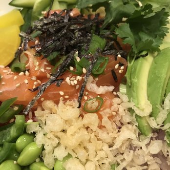 Sushi Ten - Salmon Poke with all the toppings and spicy poke sauce. - Japanese Near Me - Columbus, Ohio